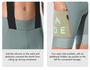 MENS BIB SHORTS STRAORDINARIO MISTY GREEN