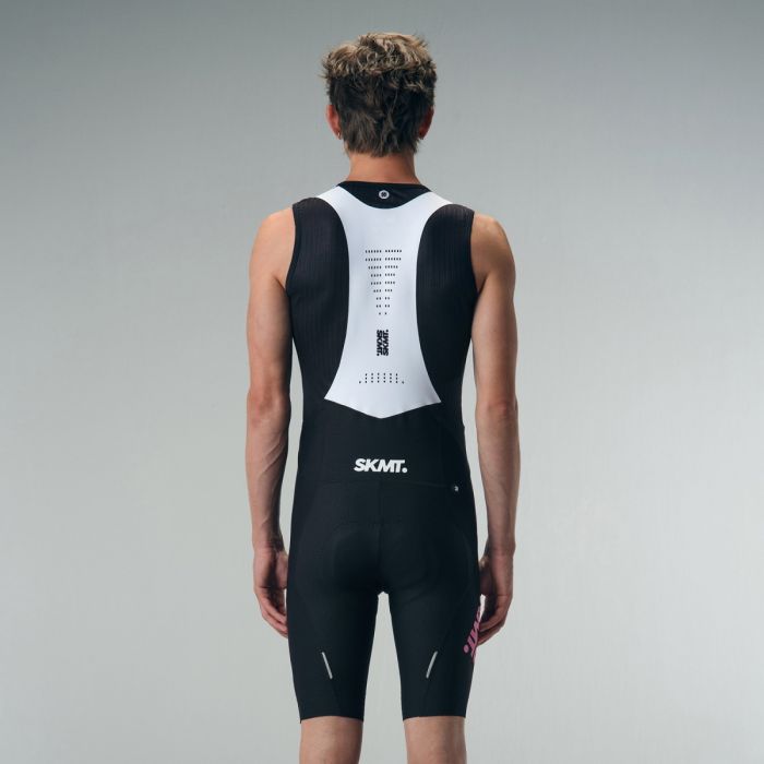 SKMT FLUX BLOCK BIB SHORTS MIDNIGHT BLACK