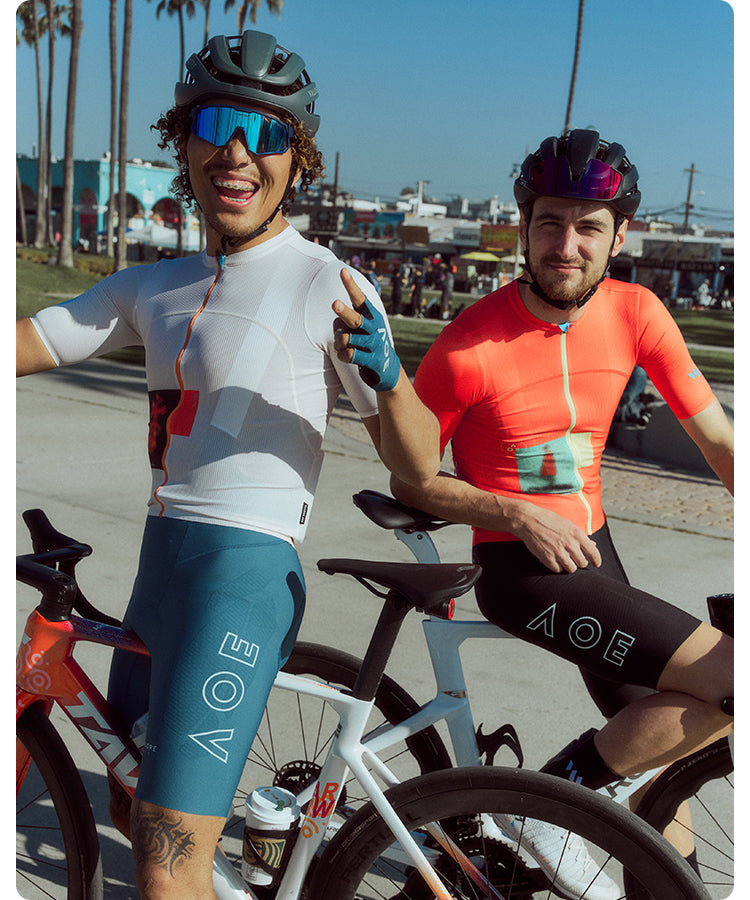 NUOVA LUNA II . MEN'S BIB SHORTS . DEEP AQUA BLUE