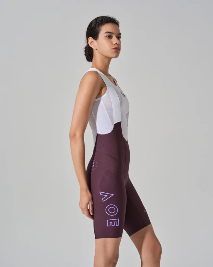 NUOVA LUNA II . WOMEN'S BIB SHORTS . PLUM PURPLE