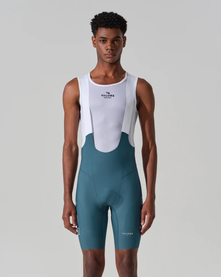 NUOVA LUNA II . MEN'S BIB SHORTS . DEEP AQUA BLUE