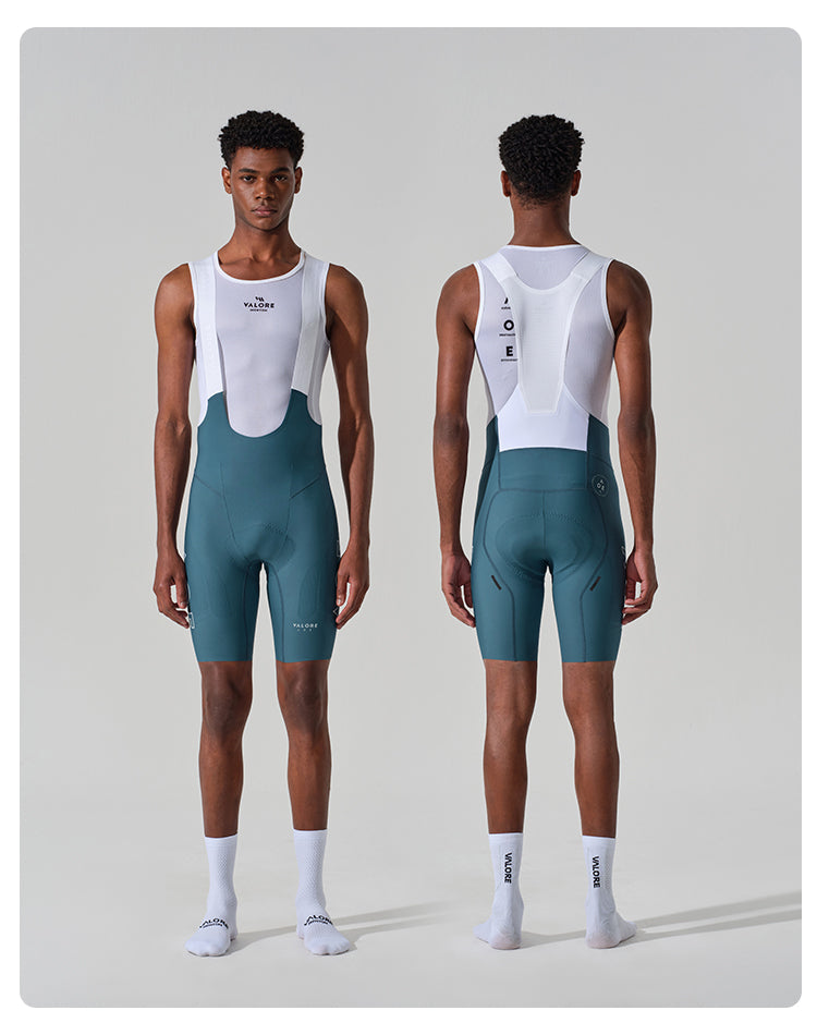 NUOVA LUNA II . MEN'S BIB SHORTS . DEEP AQUA BLUE