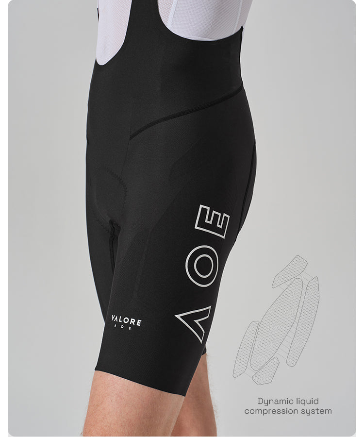 NUOVA LUNA II . MEN'S BIB SHORTS . MIDNIGHT BLACK