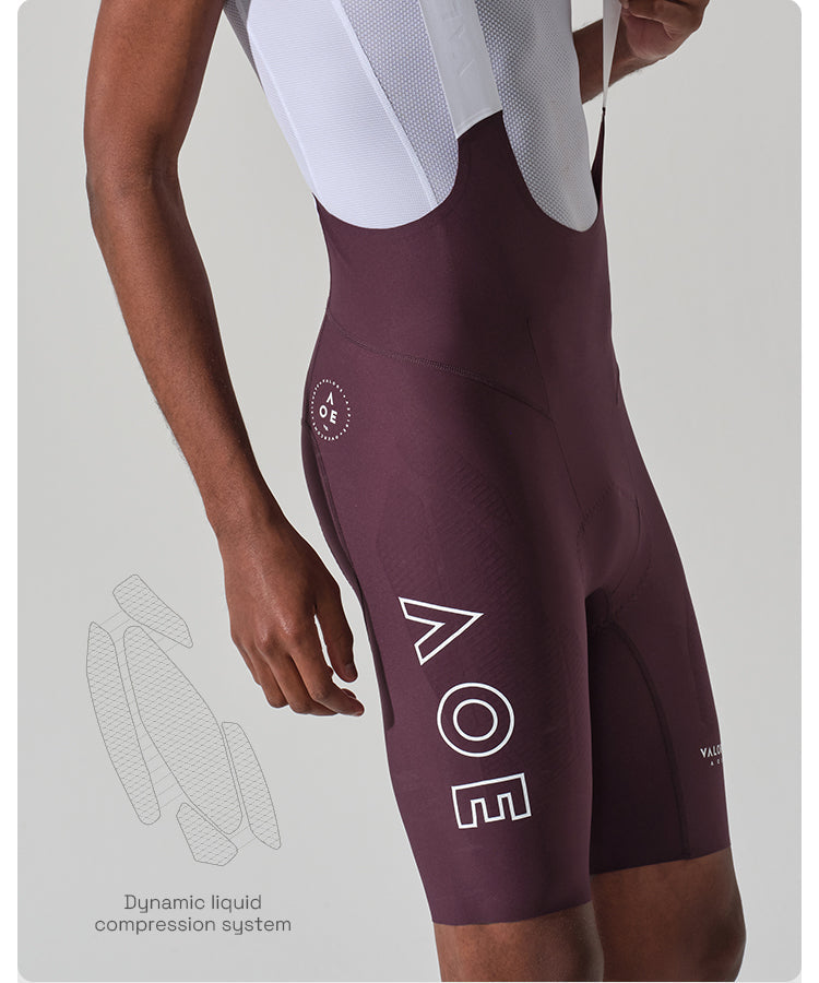 NUOVA LUNA II . MEN'S BIB SHORTS . PLUM PURPLE