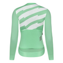 SKULL MONTON WOMENS LONG SLEEVE CYCLING JERSEY SATURDAY III FERN GREEN