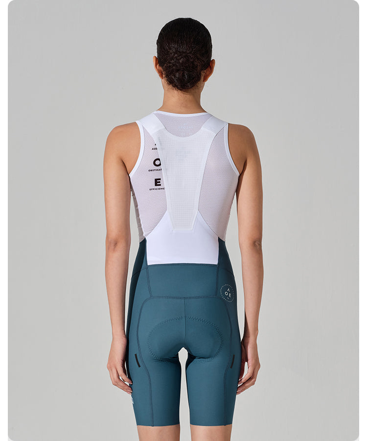 NUOVA LUNA II . WOMEN'S BIB SHORTS . DEEP AQUA BLUE
