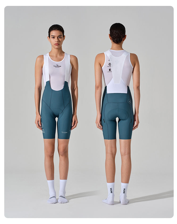 NUOVA LUNA II . WOMEN'S BIB SHORTS . DEEP AQUA BLUE