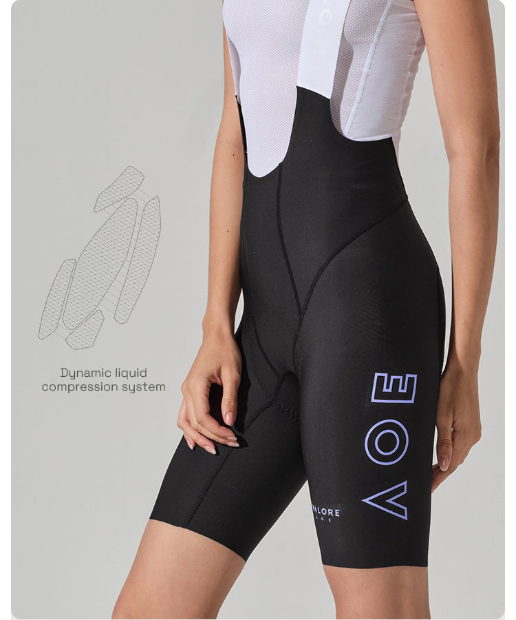 NUOVA LUNA II . WOMEN'S BIB SHORTS . MIDNIGHT BLACK