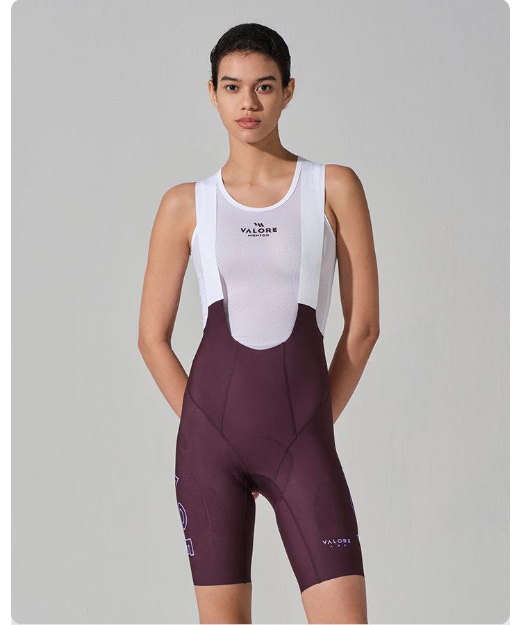 NUOVA LUNA II . WOMEN'S BIB SHORTS . PLUM PURPLE