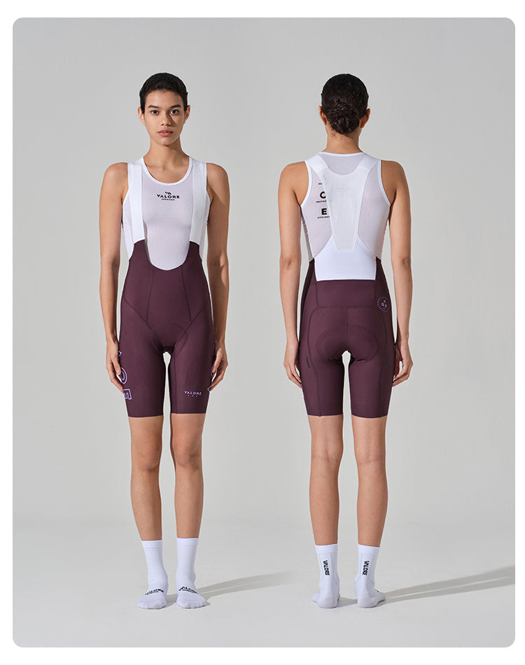 NUOVA LUNA II . WOMEN'S BIB SHORTS . PLUM PURPLE