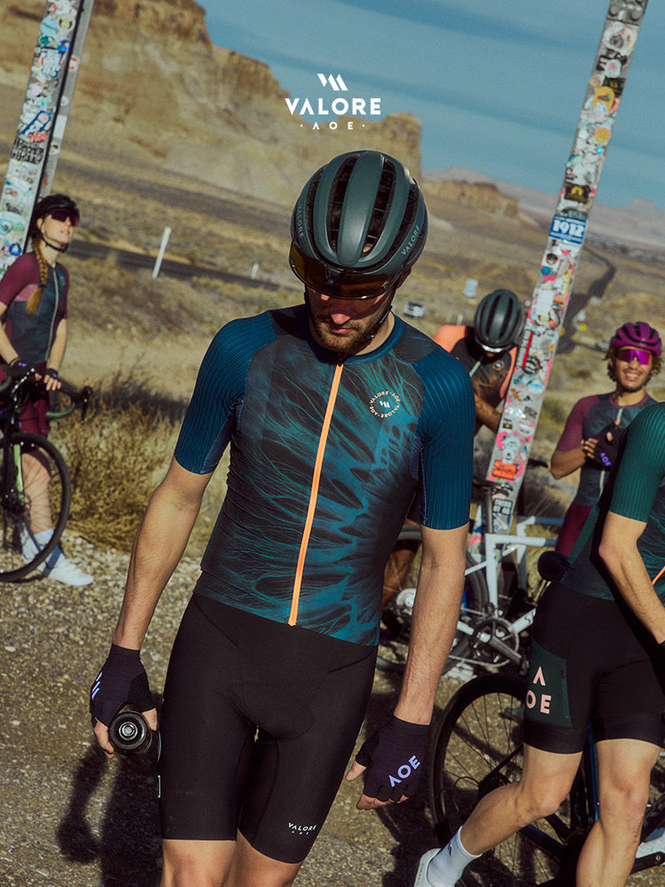 OCCHIO . MEN'S JERSEY . DEEP AQUA - BLEND