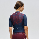 WOMENS JERSEY TOPOGRAPHY – CRIMSON NAVY