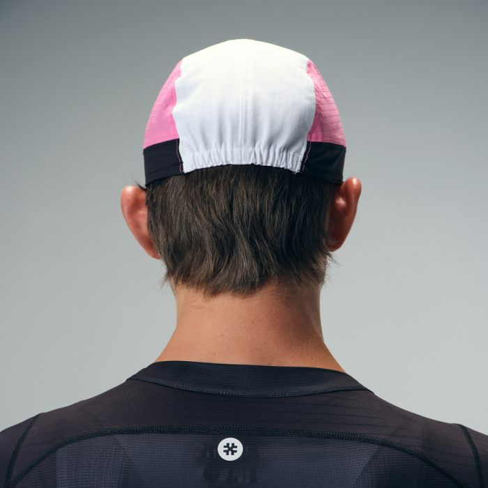 CYCLING CAP FLUX BLOCK - BLACK / PINK