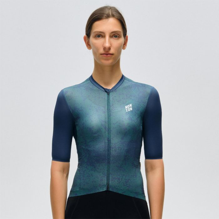 WOMENS JERSEY TOPOGRAPHY – FOREST BLUE