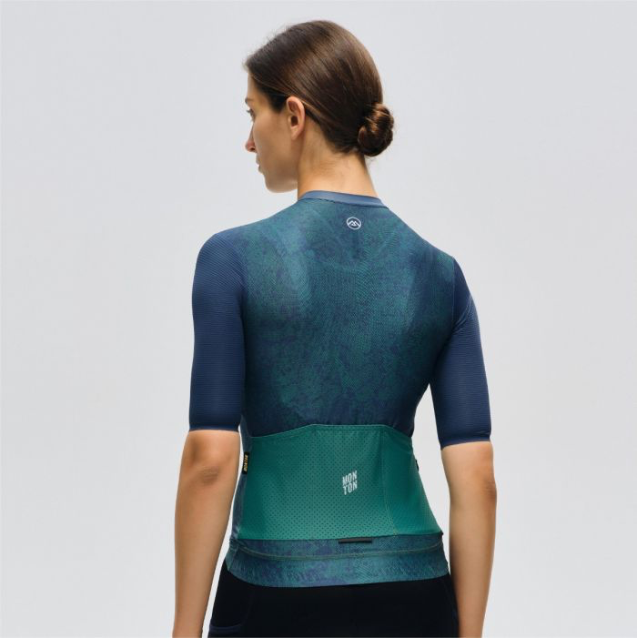 WOMENS JERSEY TOPOGRAPHY – FOREST BLUE