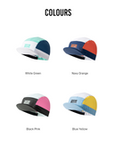 CYCLING CAP FLUX BLOCK - BLUE / YELLOW