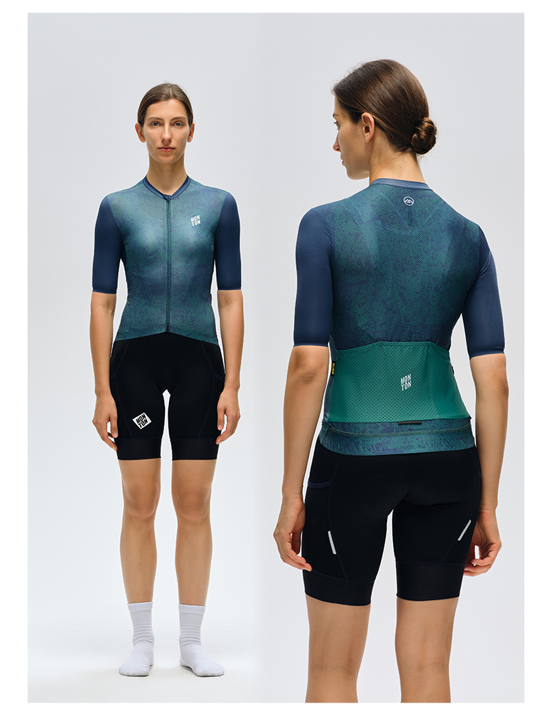WOMENS JERSEY TOPOGRAPHY – FOREST BLUE