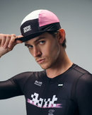 CYCLING CAP FLUX BLOCK - BLACK / PINK