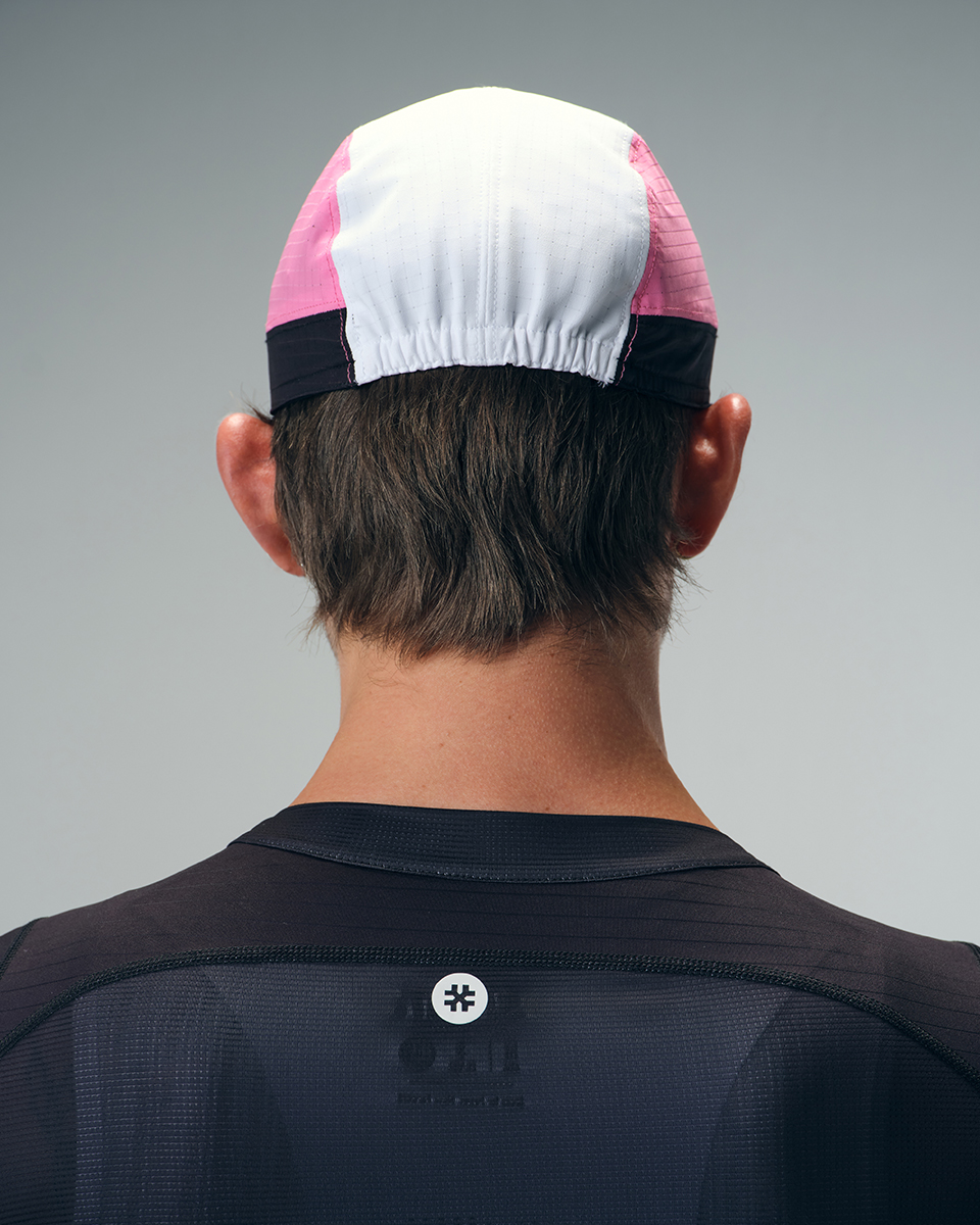 CYCLING CAP FLUX BLOCK - BLACK / PINK