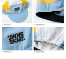 CYCLING CAP FLUX BLOCK - BLUE / YELLOW