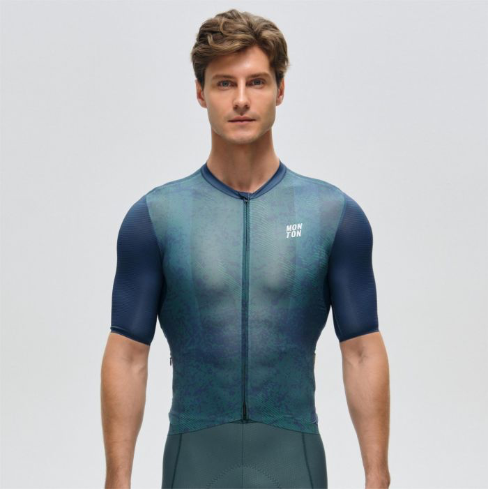 MENS JERSEY TOPOGRAPHY – FOREST BLUE