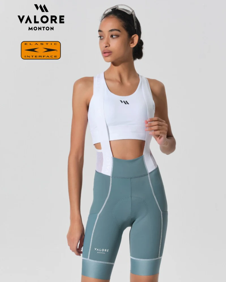 VALORE MONTON WOMENS BIB SHORTS VERSA BLUE GREY