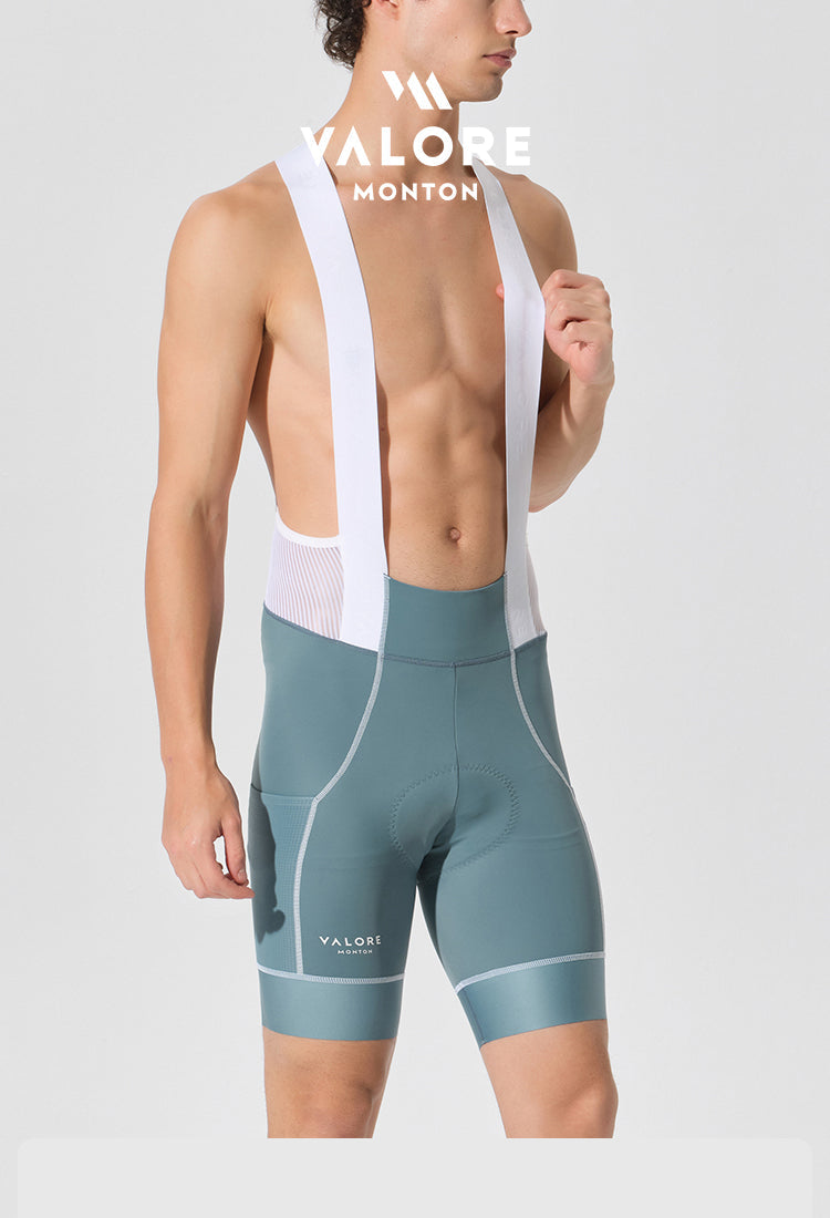 VALORE MONTON MENS BIB SHORTS VERSA BLUE GREY