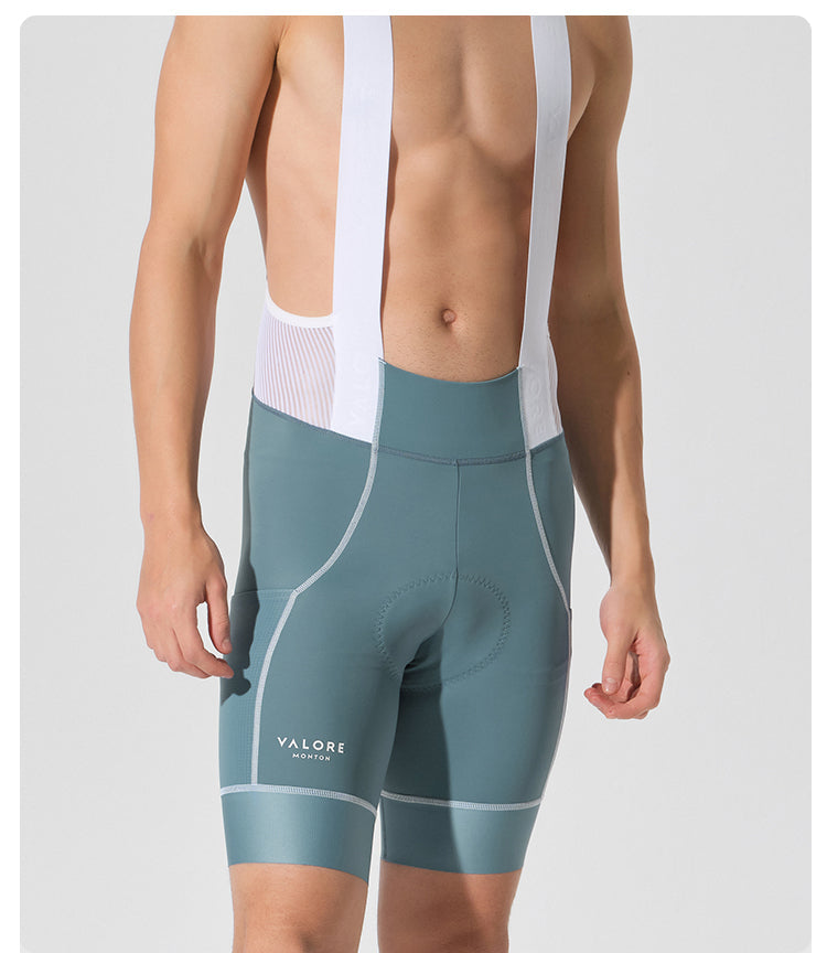 VALORE MONTON MENS BIB SHORTS VERSA BLUE GREY