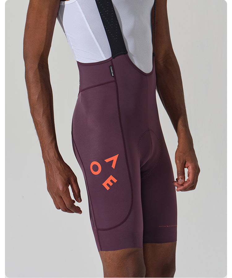 STRAORDINARIO II . BIB SHORTS . DEEP PLUM PURPLE