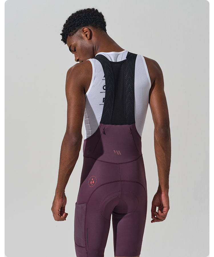 STRAORDINARIO II . BIB SHORTS . DEEP PLUM PURPLE