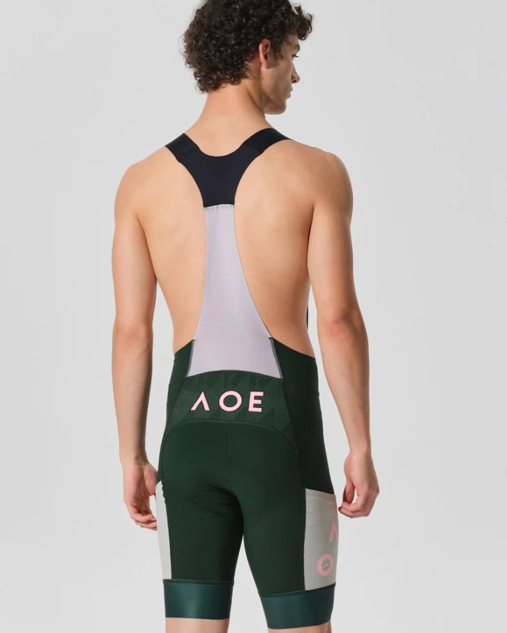 MENS BIB SHORTS STRAORDINARIO DEEP FOREST GREEN