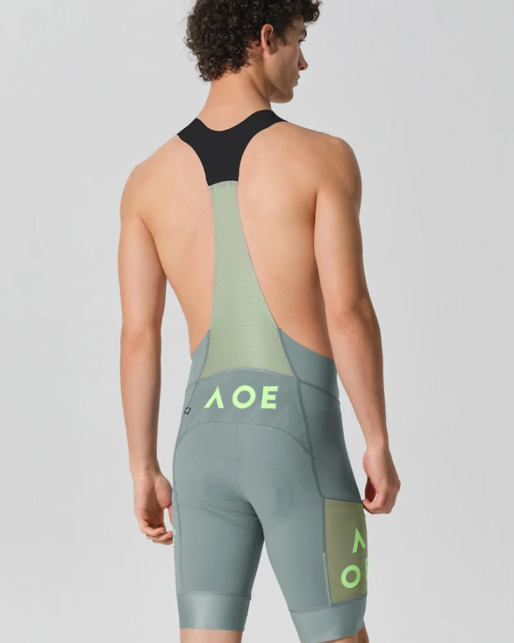 MENS BIB SHORTS STRAORDINARIO MISTY GREEN