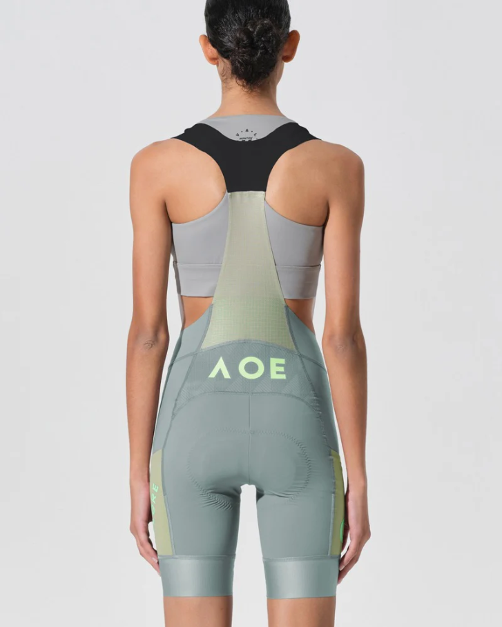 WOMENS BIB SHORTS STRAORDINARIO MISTY GREEN