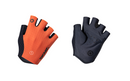 FLUX BLOCK PADDED CYCLING GLOVES - BURNT ORANGE