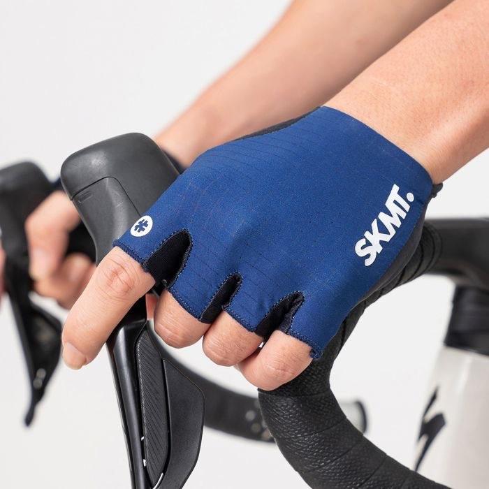 FLUX BLOCK PADDED CYCLING GLOVES - DEEP NAVY