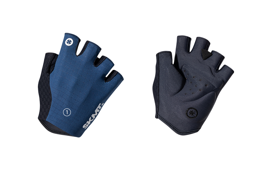 FLUX BLOCK PADDED CYCLING GLOVES - DEEP NAVY