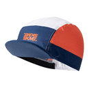 CYCLING CAP FLUX BLOCK - NAVY / ORANGE