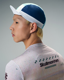 CYCLING CAP FLUX BLOCK - WHITE / GREEN