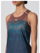 WOMENS RUNNING SINGLET TERRA GRADIENT OCEAN RUST