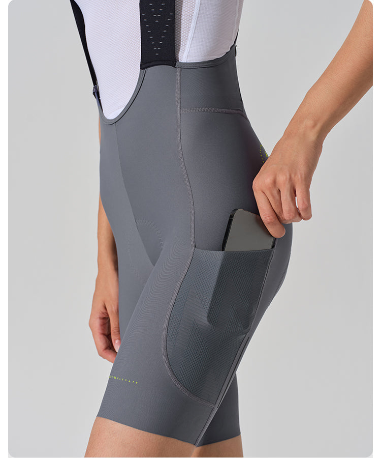 STRAORDINARIO II . WOMENS BIB SHORTS . GRAPHITE GREY