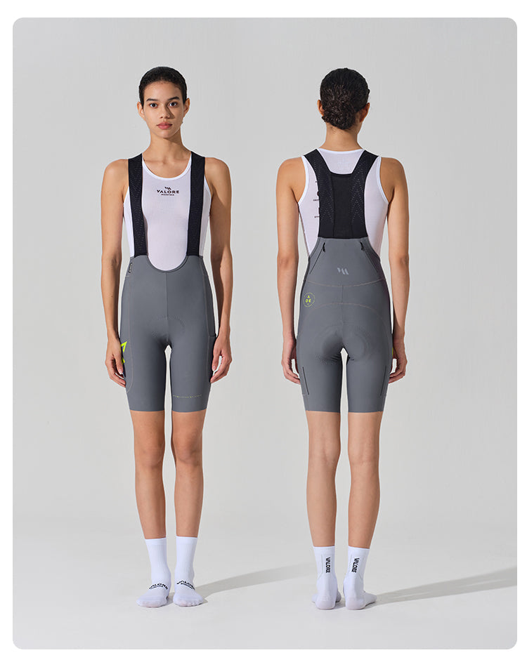 STRAORDINARIO II . WOMENS BIB SHORTS . GRAPHITE GREY