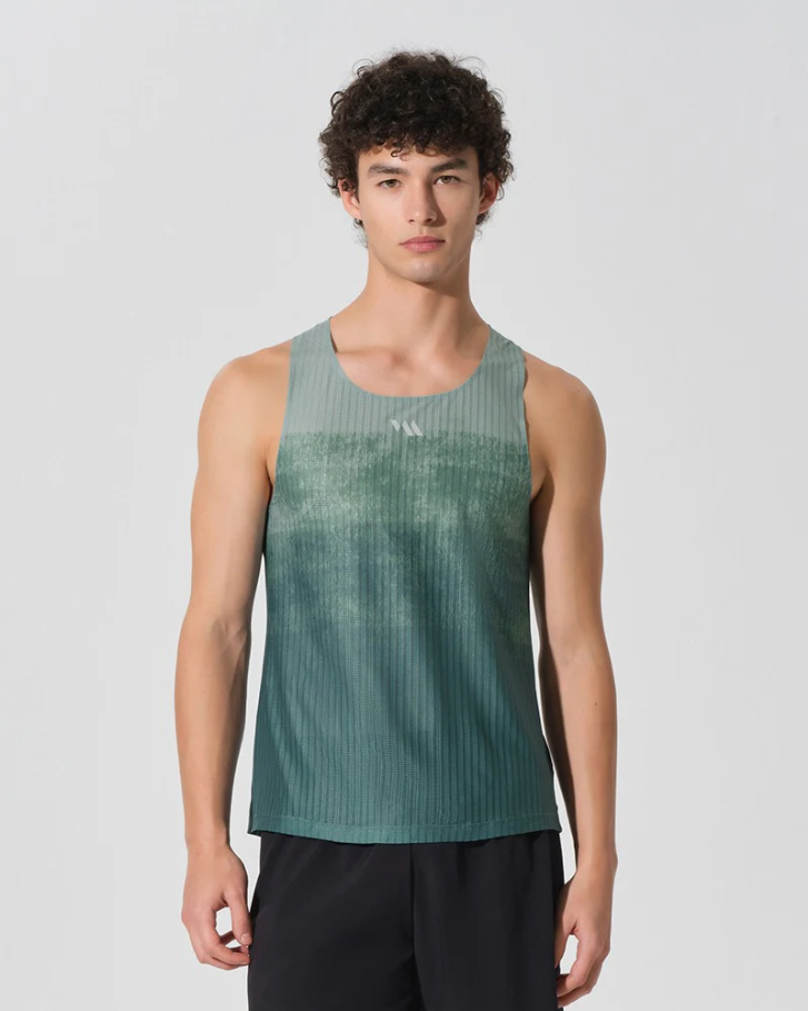 RUNNING SINGLET TERRA GRADIENT FOREST SAGE