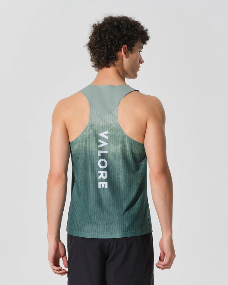 RUNNING SINGLET TERRA GRADIENT FOREST SAGE