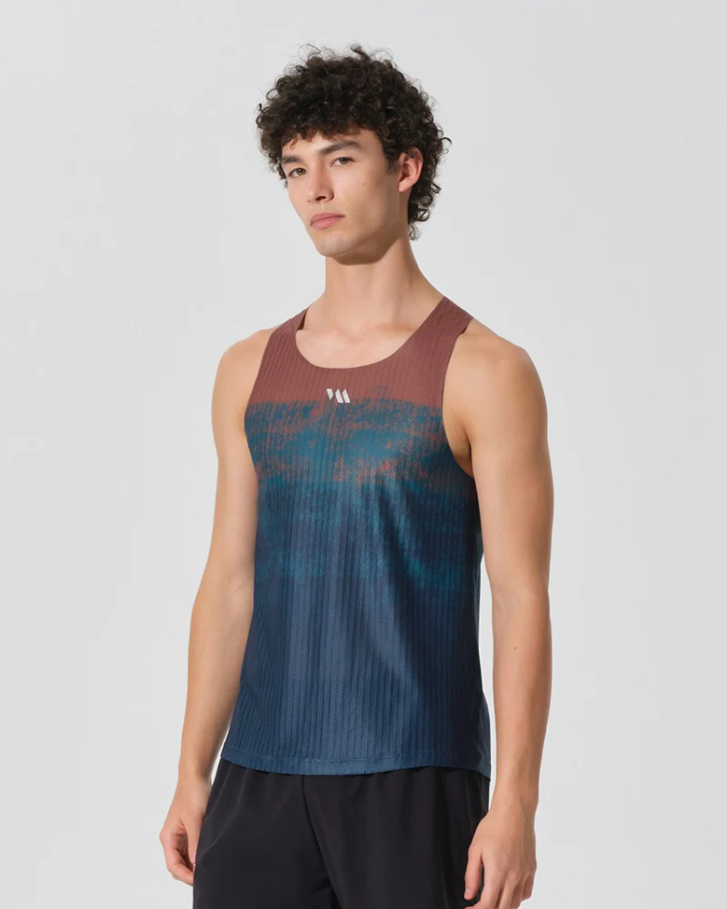 RUNNING SINGLET TERRA GRADIENT OCEAN RUST