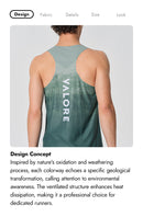 RUNNING SINGLET TERRA GRADIENT FOREST SAGE