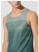 RUNNING SINGLET TERRA GRADIENT FOREST SAGE
