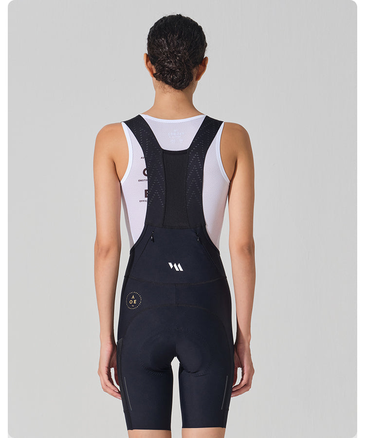 STRAORDINARIO II . WOMENS BIB SHORTS . MIDNIGHT BLACK