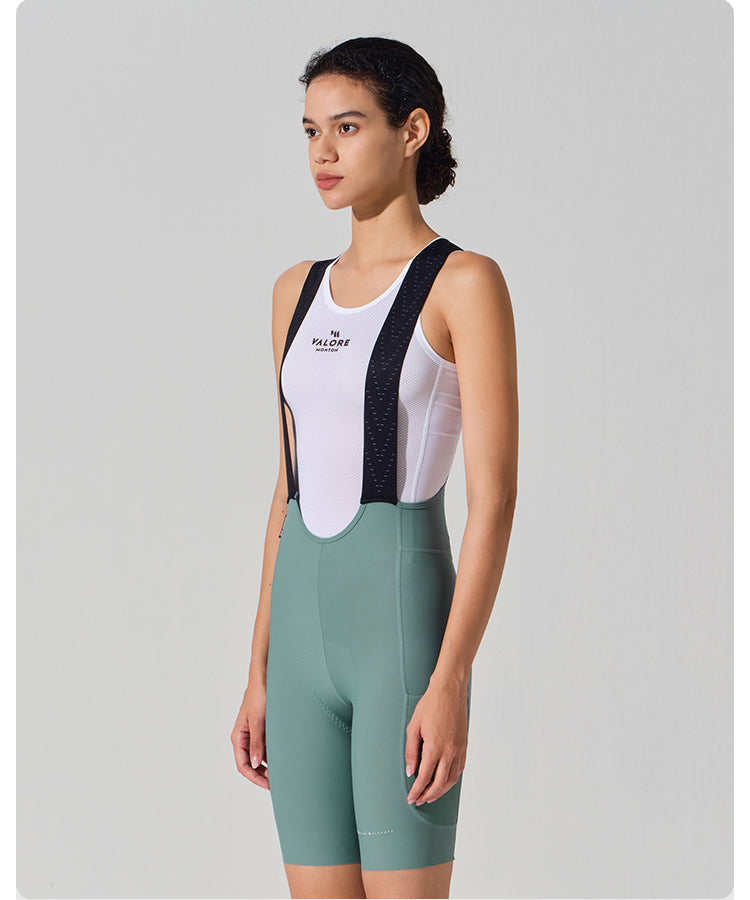 STRAORDINARIO II . WOMENS BIB SHORTS . SAGE GREEN