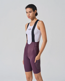 STRAORDINARIO II . WOMENS BIB SHORTS . DEEP PLUM PURPLE