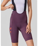 STRAORDINARIO II . WOMENS BIB SHORTS . DEEP PLUM PURPLE
